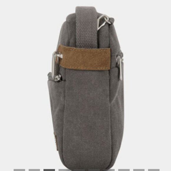 Travelon Anti-theft Heritage Crossbody Pewter Gray - Picture 10 of 15